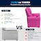 Flash Furniture Kids Recliner, 21-1/2" to 36-1/2" x 27", Upholstery Color: Pink, Weight Capacity: 90 lb. DG-ULT-KID-HOT-PINK-GG - alternate 2